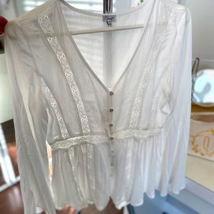 White lace blouse